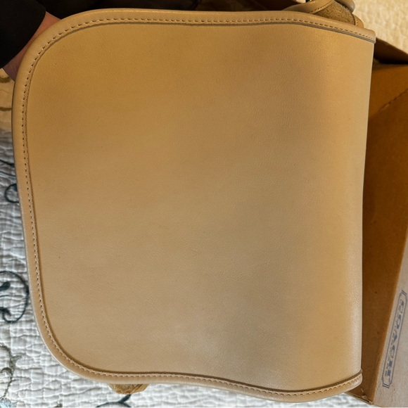 ⭐️Authentic VINTAGE Coach Classic shoulder flap saddle Bag 9170 - Picture 13 of 16